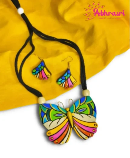 Artistic Terracotta Necklace and Earrings Sets